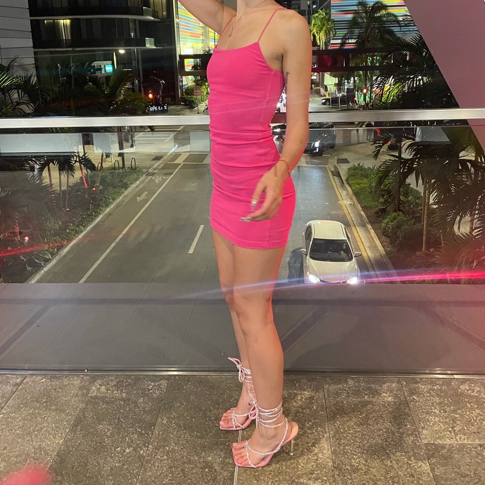 Pink Zara dress